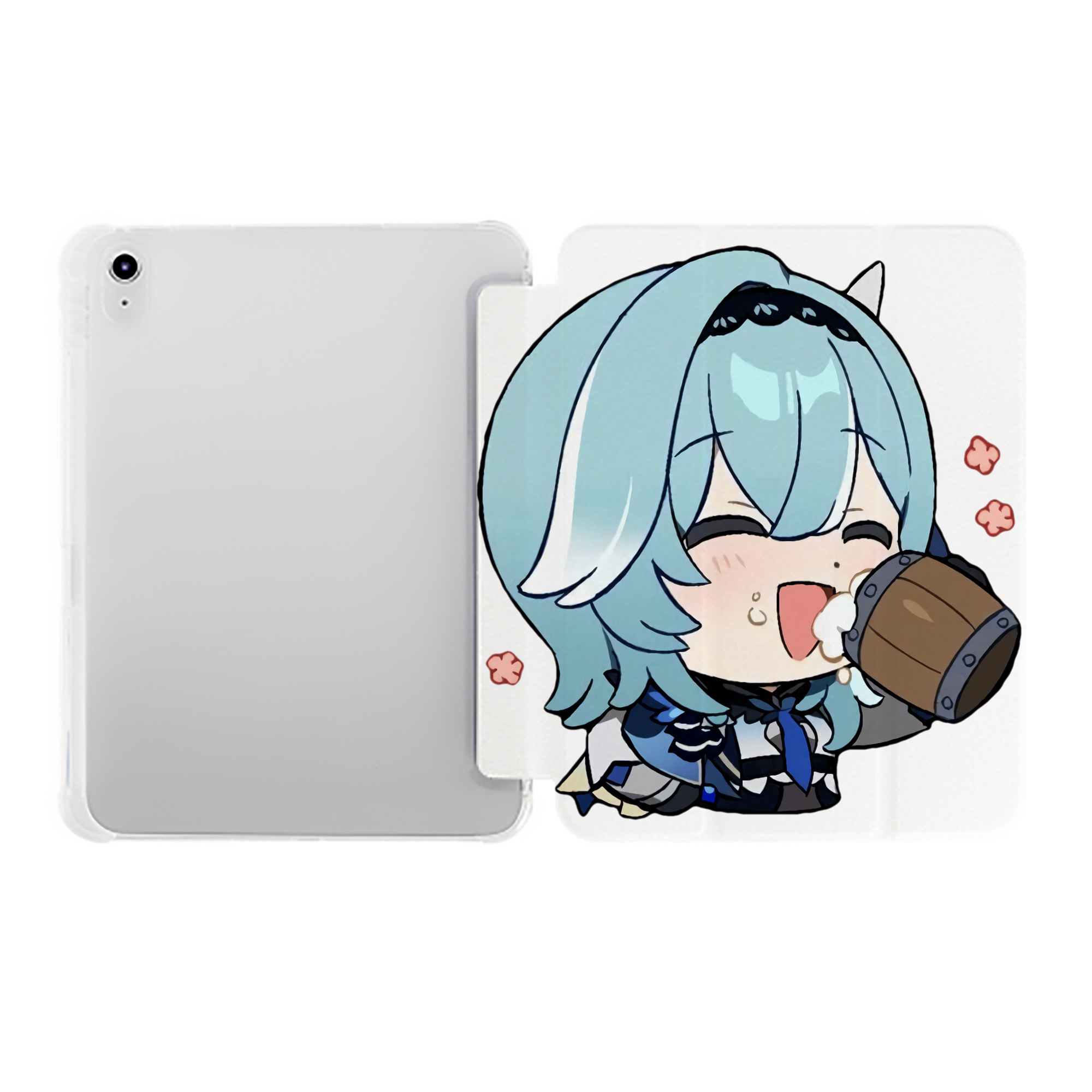 げんし神 优菈 ゆうら genshin Yūra IPad ケース ペン収納付き 三つ折りスタンド PUレザー×シリコン 対応機種9.5/10.5/10.9インチ
